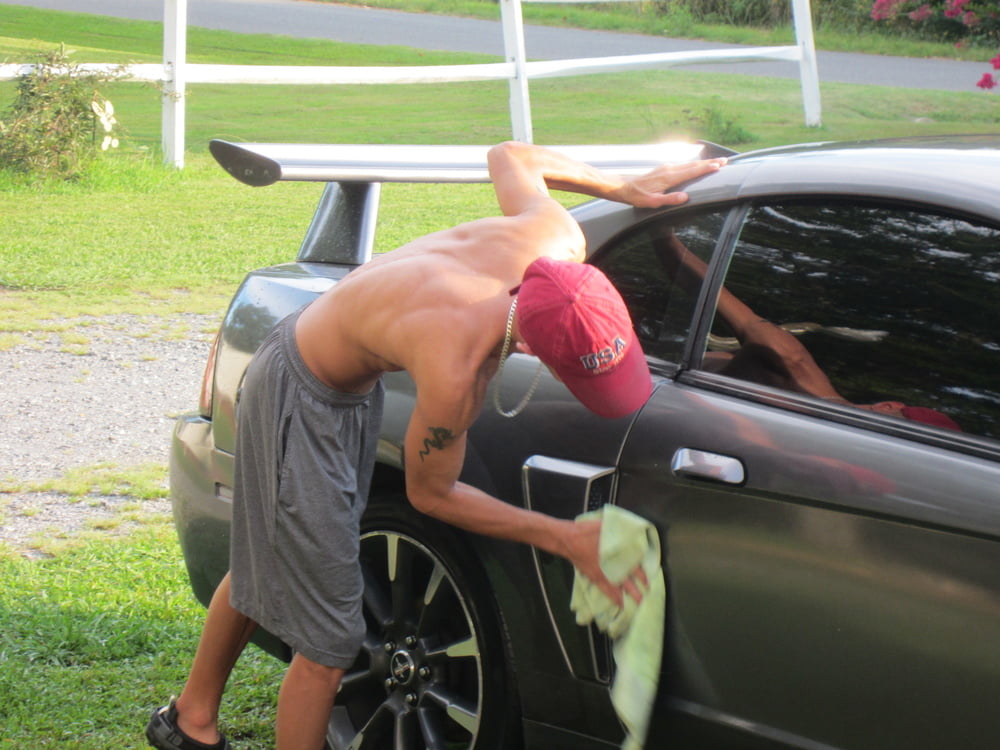 hot guy washing car #107004447