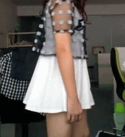 Under the skirts. Surprise: male or female? #90464630