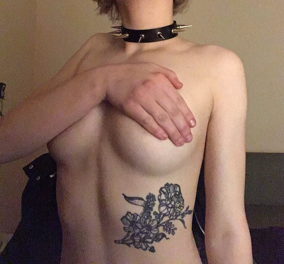 Emo slut showing tits ass and pussy for fans #81824968