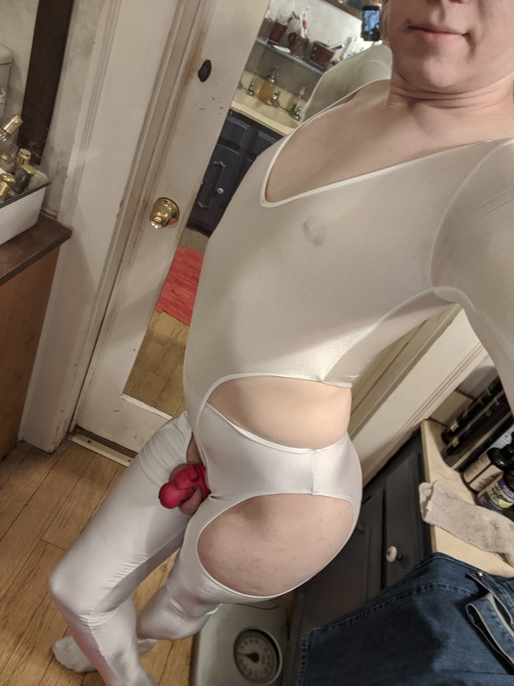 Chastity Slut in Stockings and Bodysuit #107166375