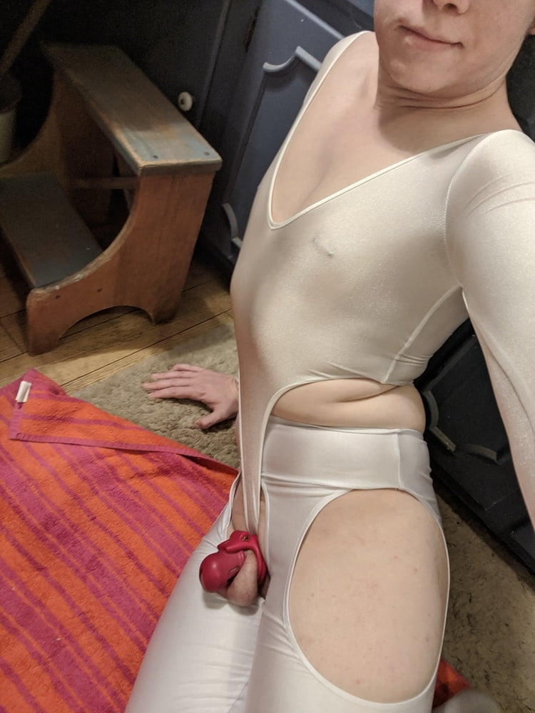 Chastity Slut in Stockings and Bodysuit #107166384