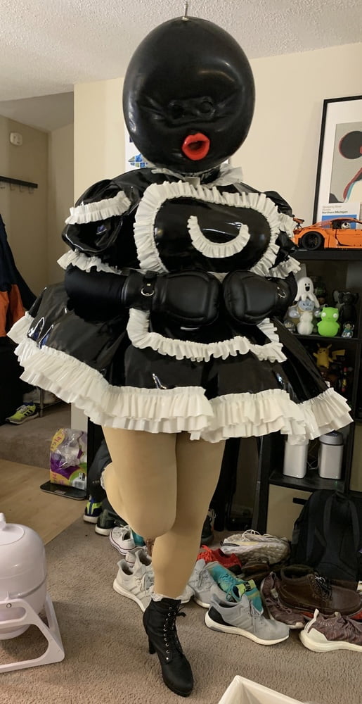 Black Ballhood Frilly Maid #81025968