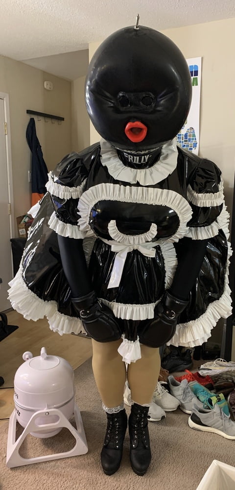 Black Ballhood Frilly Maid #81025975