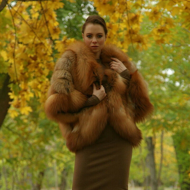 Sexy Woman In Fur #96593320