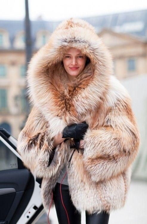 Sexy Woman In Fur #96593359