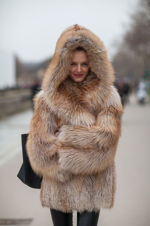 Sexy Woman In Fur #96593362