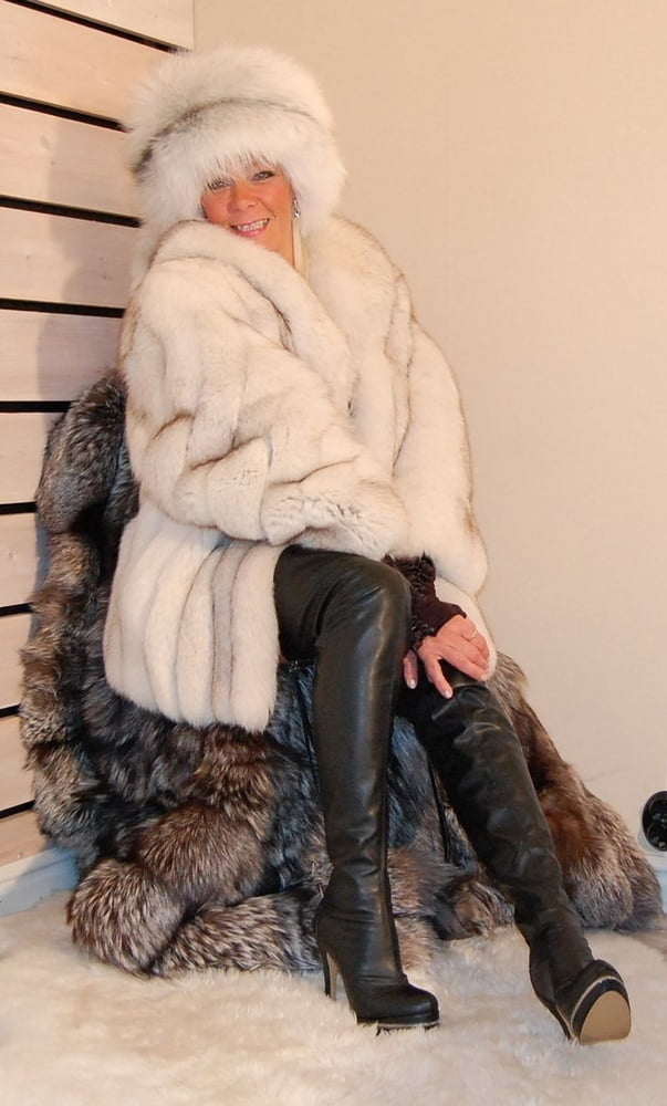 Sexy Woman In Fur #96593380