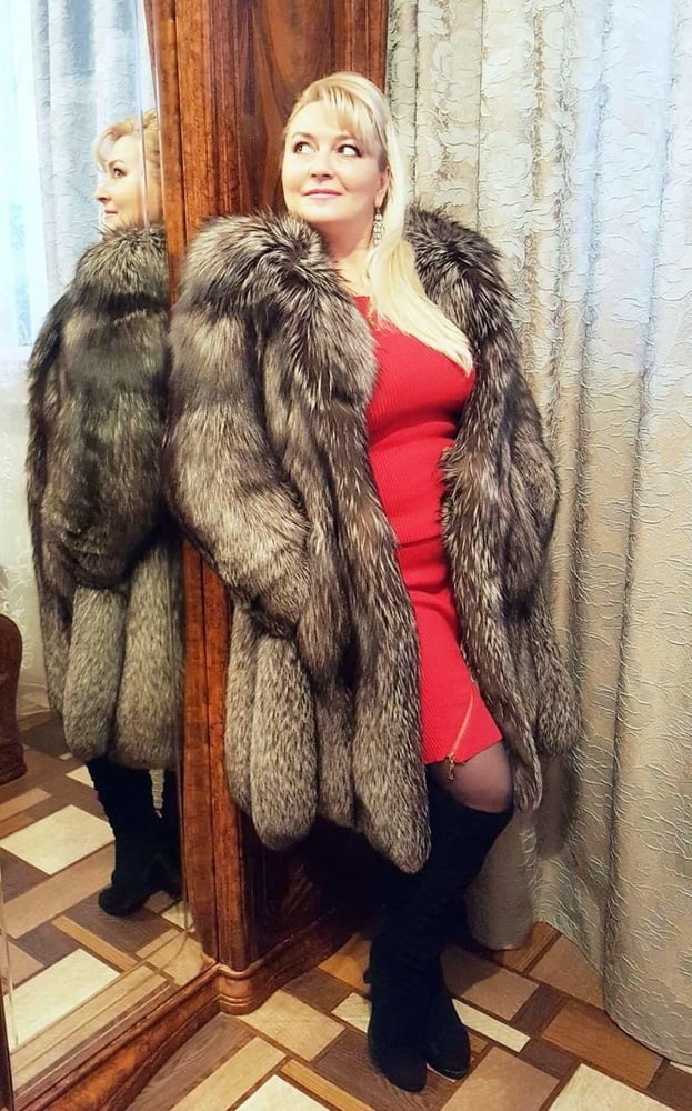 Sexy Woman In Fur #96593383