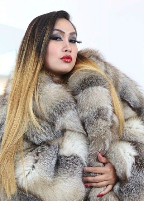 Sexy Woman In Fur #96593398