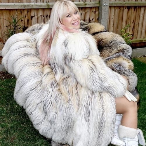 Sexy Woman In Fur #96593429