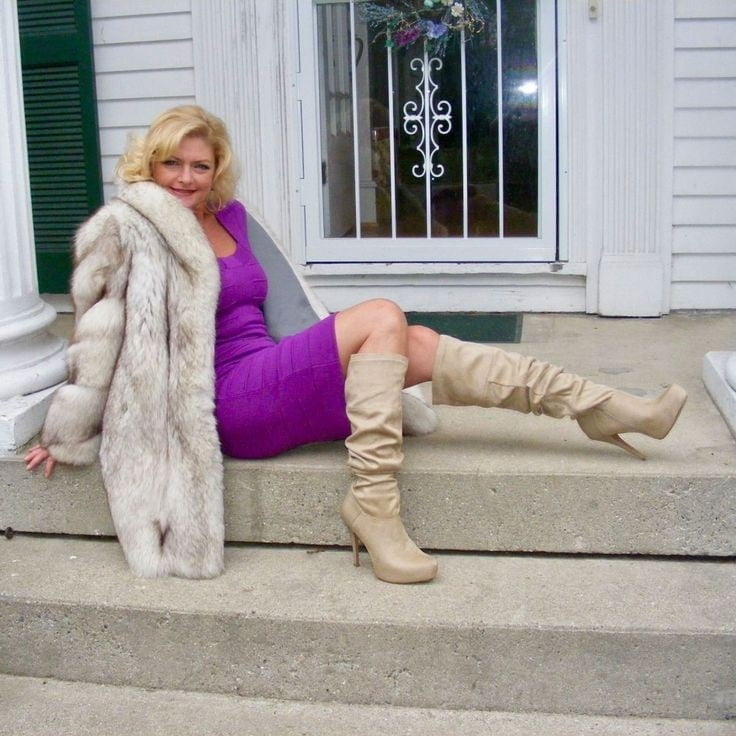 Sexy Woman In Fur #96593431