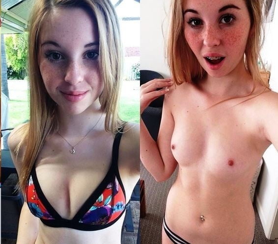 Before and After - Girls with Small and Perky Tits 6 #93429329