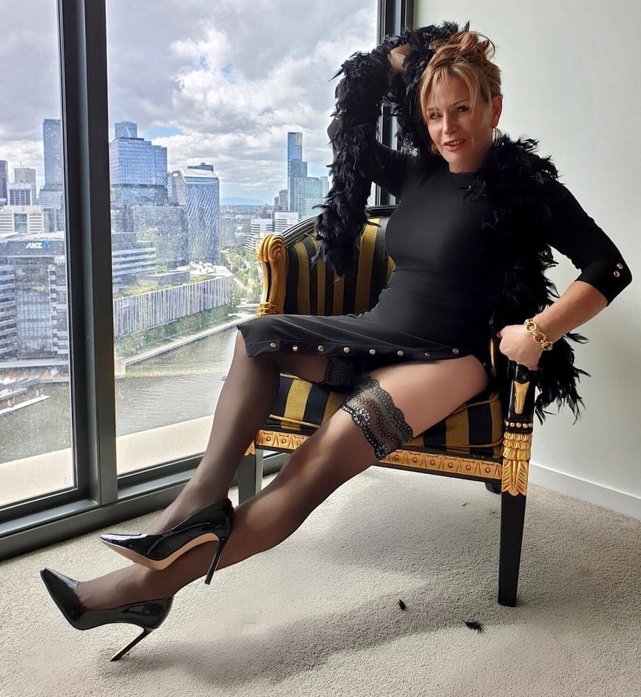 Mature, Old, Business Woman in Nylons #80822889