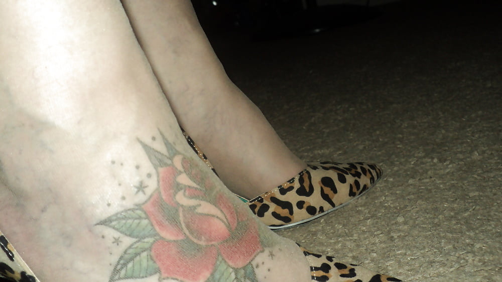 more fake foot tattoo #106932216