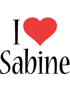 I Love Sabine #93589615
