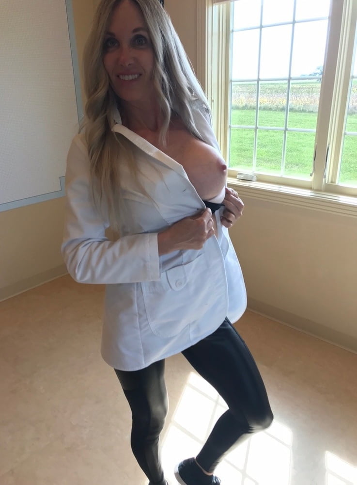 Fit as fuck blonde MILF with big fake tits #92135110
