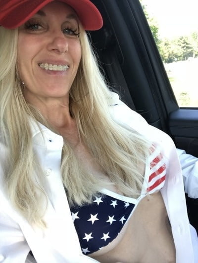 Fit as fuck blonde MILF with big fake tits #92135448