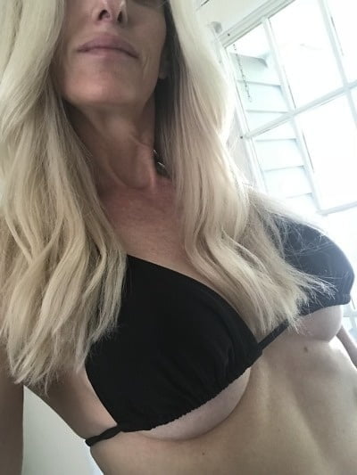 Fit as fuck blonde MILF with big fake tits #92135605