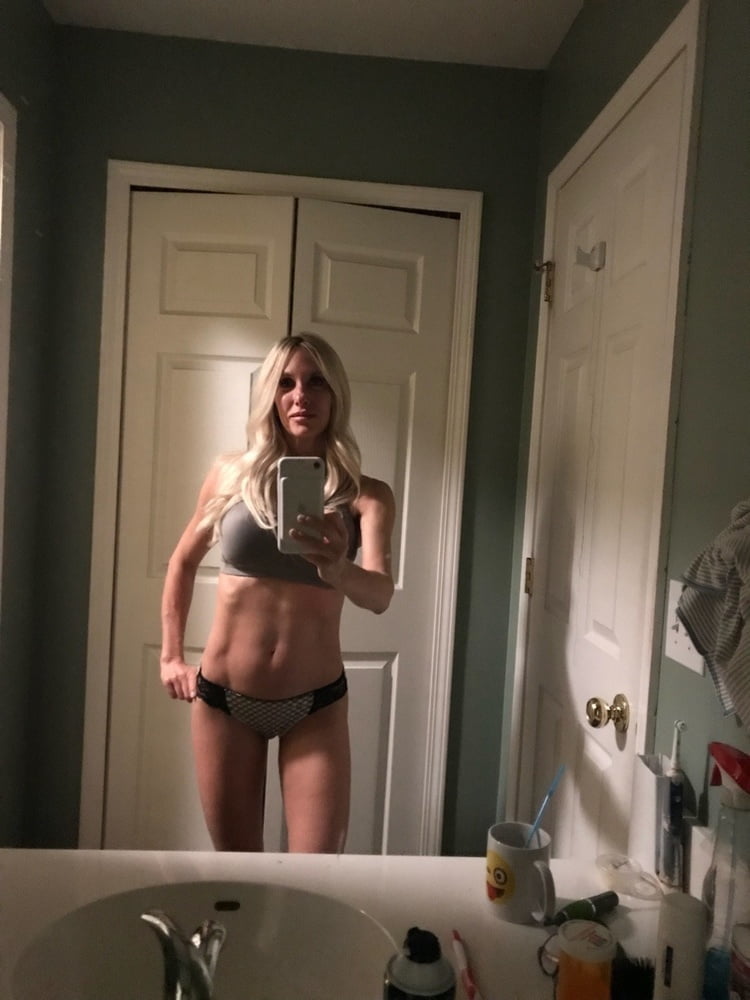 Fit as fuck blonde MILF with big fake tits #92135750