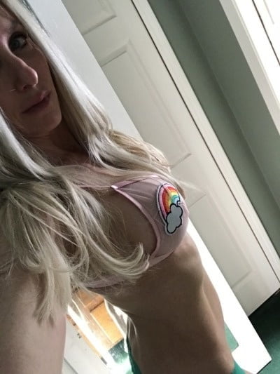 Fit as fuck blonde MILF with big fake tits #92135823