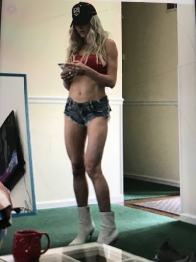 Fit as fuck blonde MILF with big fake tits #92135886