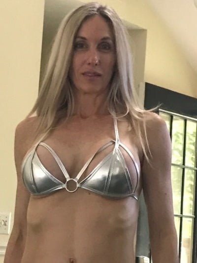 Fit as fuck blonde MILF with big fake tits #92135953