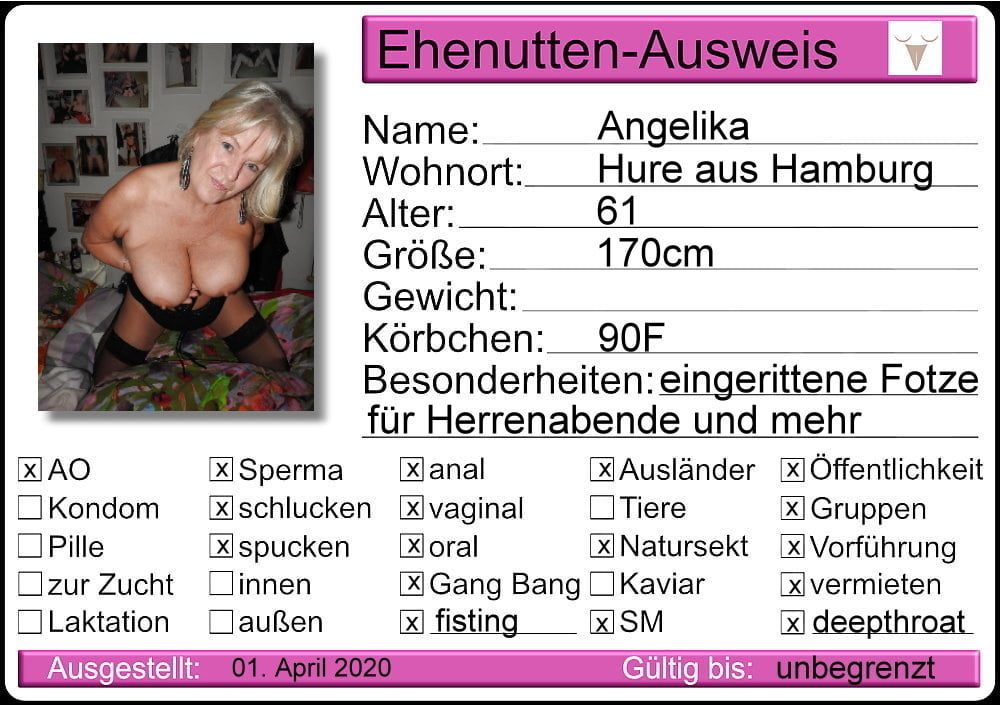 Angelika, reife und willige Huren-Fotze aus Hamburg #100927768