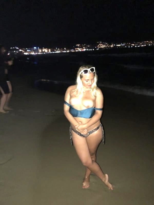 Sexy Dirty Chubby Small Tit Big Ass Slut Beach Vacation #88157545
