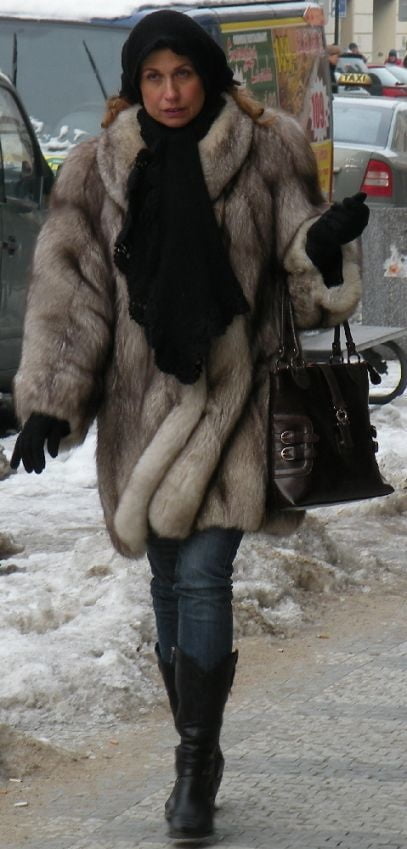 woman in fur coat 27 #89915839