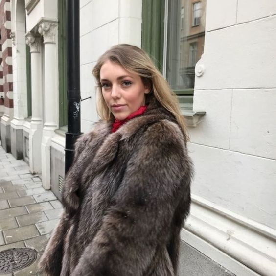 woman in fur coat 27 #89916636