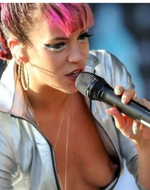 Lily Allen Great Nipple Slip Collection #95449173