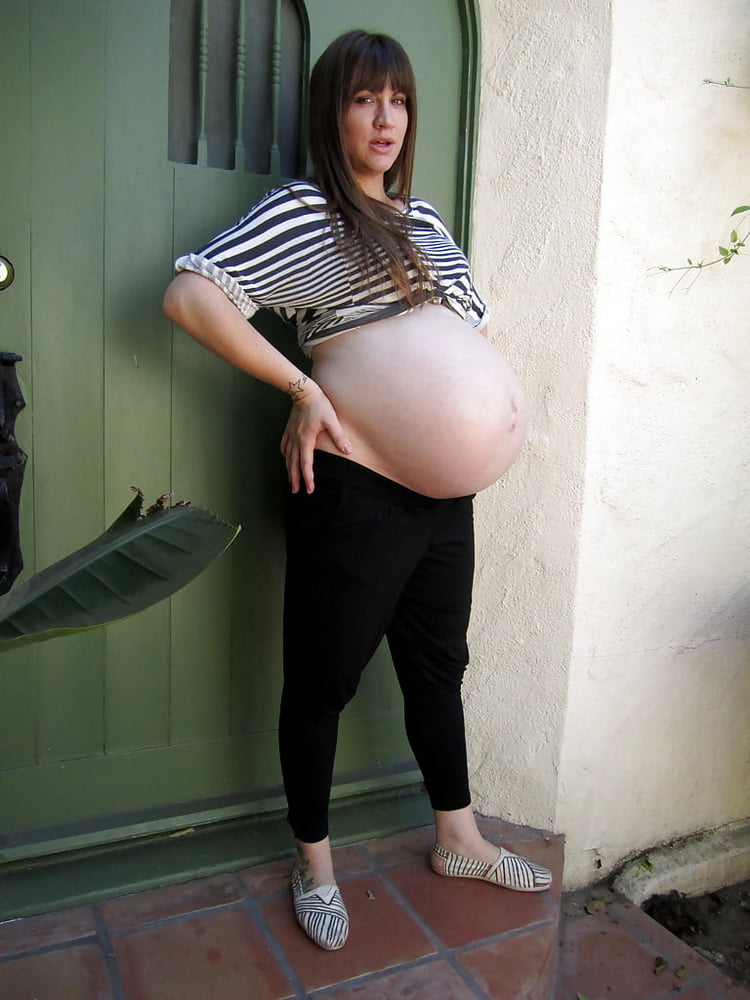 Huge Pregnant Belly and Boobs #79920759