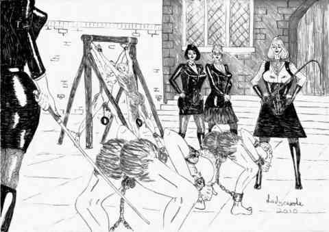 Art gallery. Femdom, bdsm, spanking #100215763