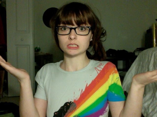 Nice geek with small tites #100607800