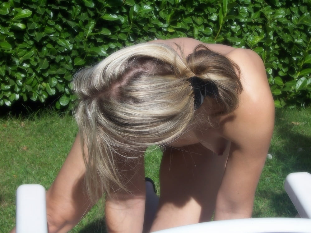 French wife flashing outdoors #96416766