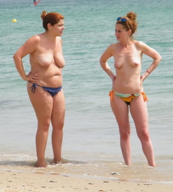 Naked Nudist Couples on the Fkk Beach #93796153