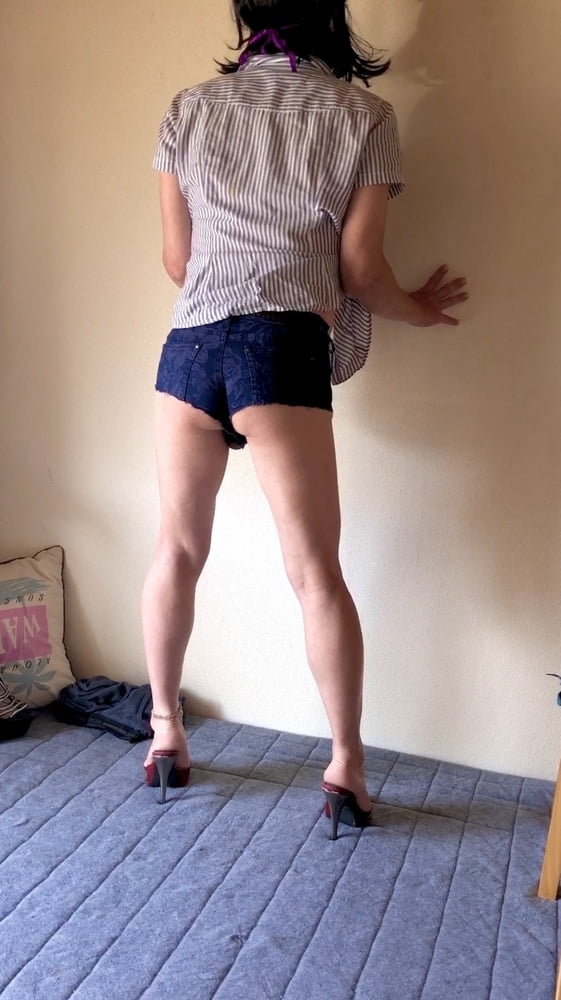 Alelucena ass, feet, mini skirt, high heels #97875274