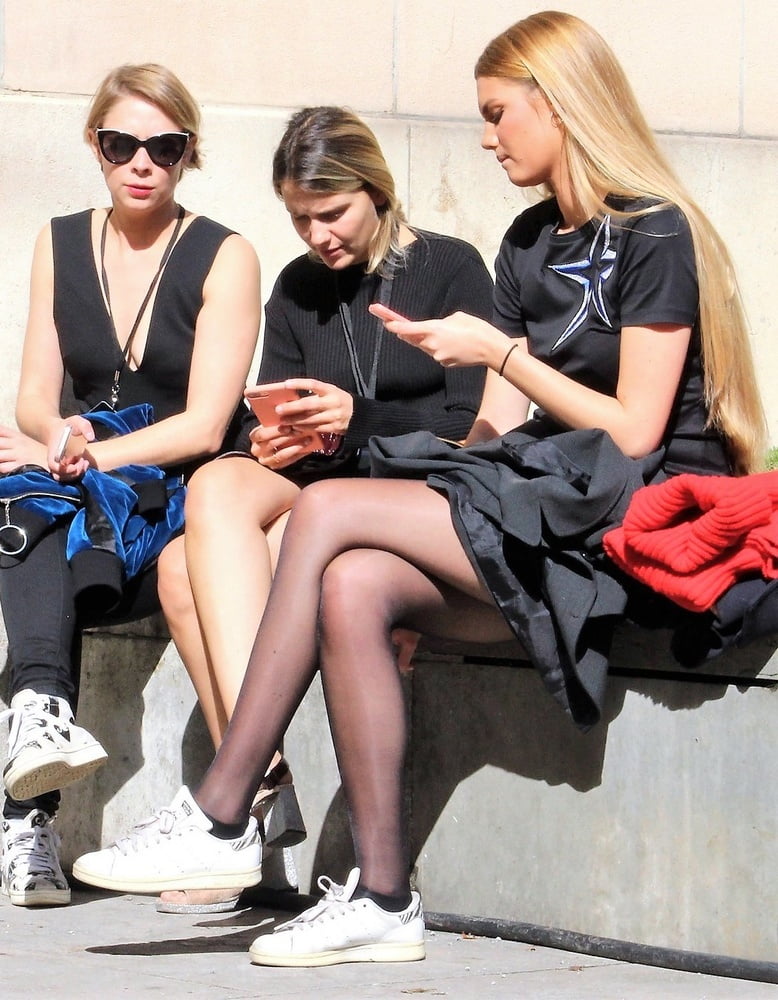 Street Pantyhose - French Cunny in Pantyhose #91294668