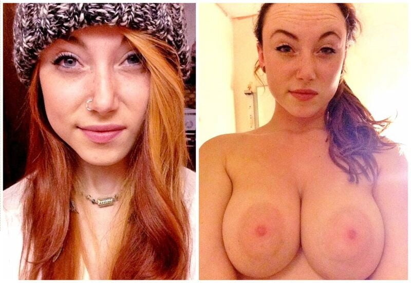 Redhead babes displayed on off dressed undressed #79953023