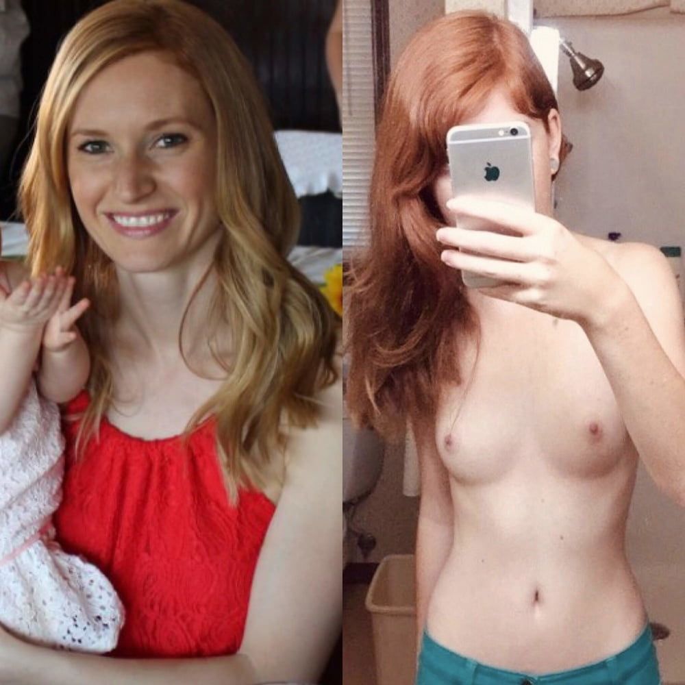 Redhead babes displayed on off dressed undressed #79953186