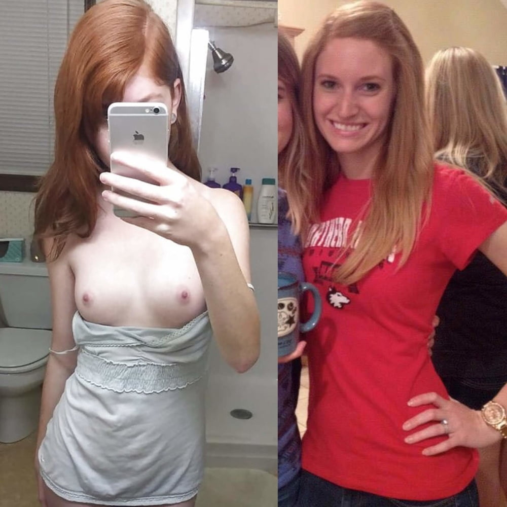 Redhead babes displayed on off dressed undressed #79953192