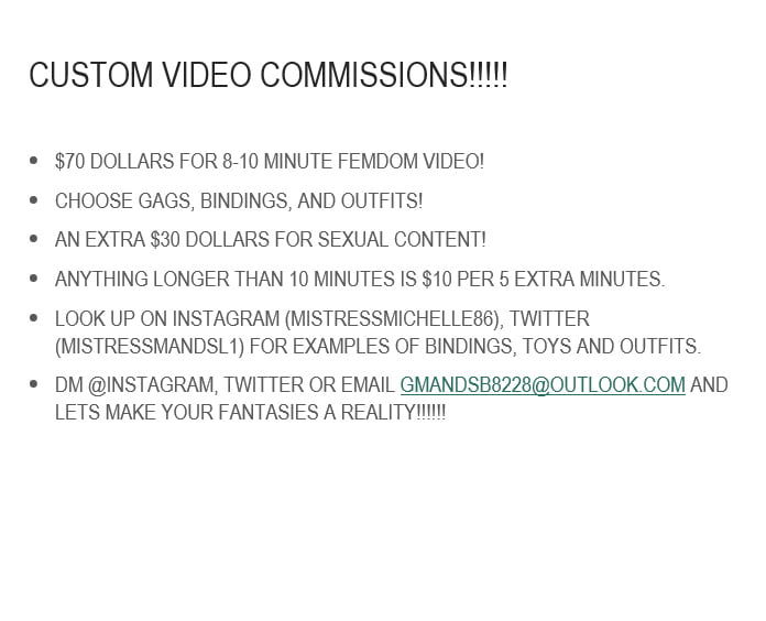 VIDEO COMMISSIONS