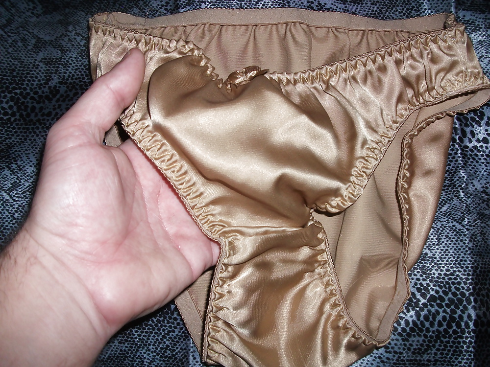A selection of my wife&#039;s silky satin panties #106828075