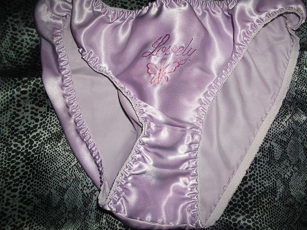 A selection of my wife&#039;s silky satin panties #106828146