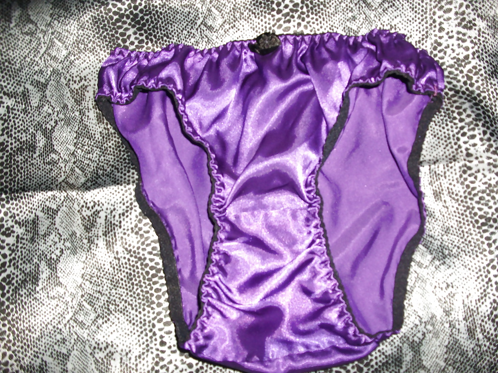 A selection of my wife&#039;s silky satin panties #106828164
