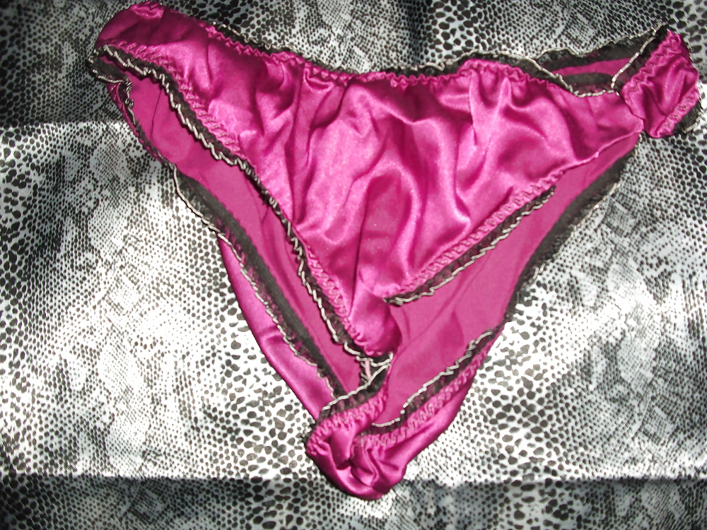 A selection of my wife&#039;s silky satin panties #106828176