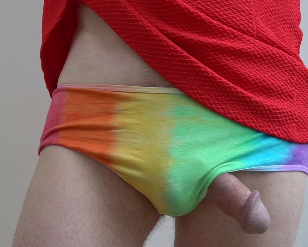 Sissy Pride Cock in Rainbow Panties #107094432