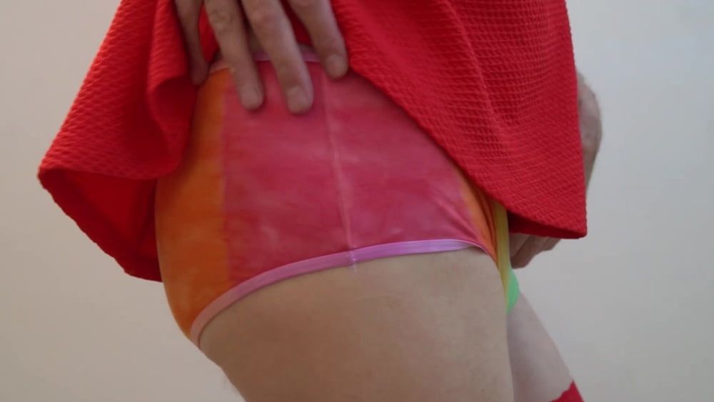 Sissy Pride Cock in Rainbow Panties #107094433