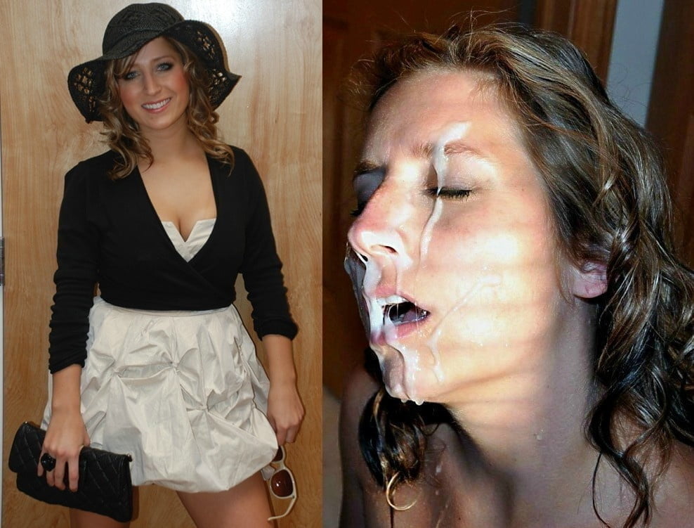 Vorher + nachher (mit Sperma bedeckte Schlampen) 20
 #92624279