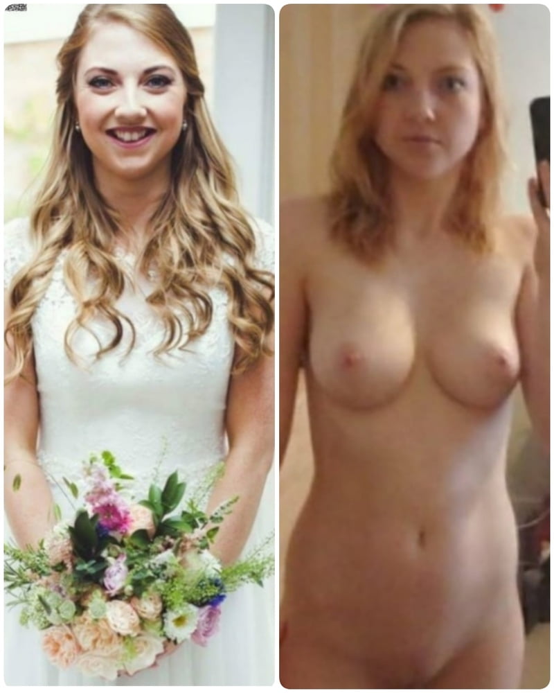 Brides Dressed undressed before after off unclothed exposed #101076724